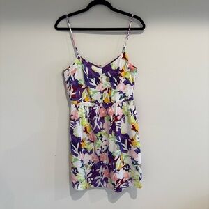 J.Crew Women’s Floral Spaghetti Strap Sundress Size 8 Midi Summer Dress